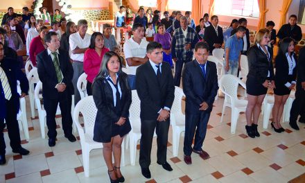 Acto de graduación de la primera promoción  CONSTRUCCIÓN CIVIL T. S. EN SOPACHUY